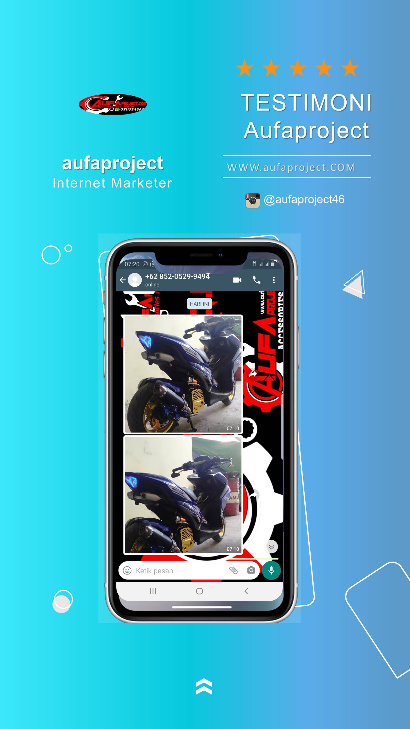 Bukti Testimoni Budi Santoso - Undertail Aerox